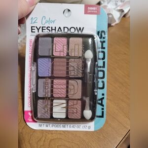 L.A. Colors 12 Color Eyeshadow Palette - Glamorous Shades